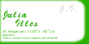 julia illes business card
